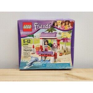 New Lego 41028 Friends Emma's Lifeguard Post Beach Dolphin Umbrella Retired